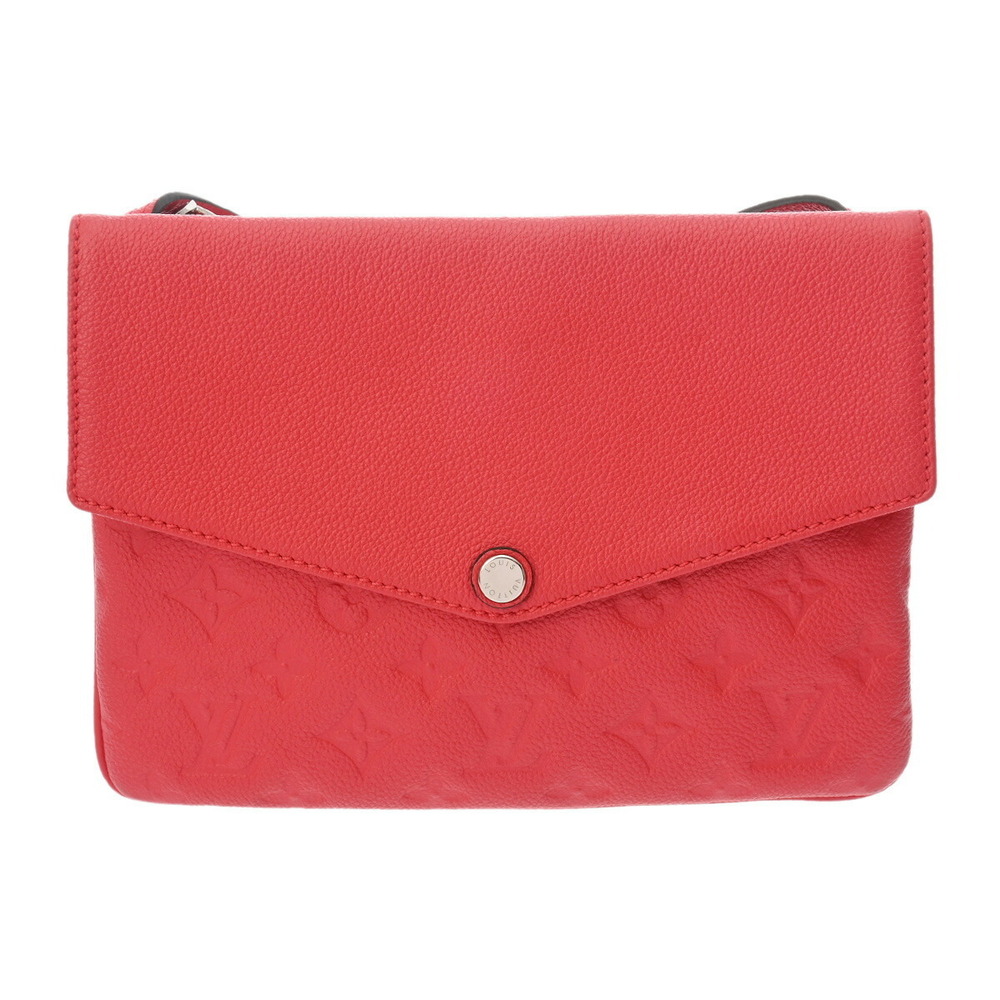 Louis Vuitton Empreinte Twice Vermilion Leather Shoulder Bag